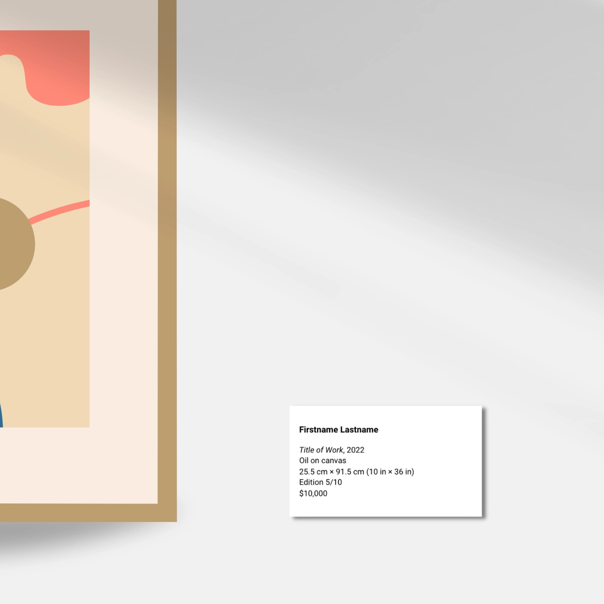 Art Label Templates