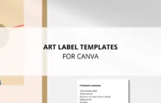 Art Label Templates