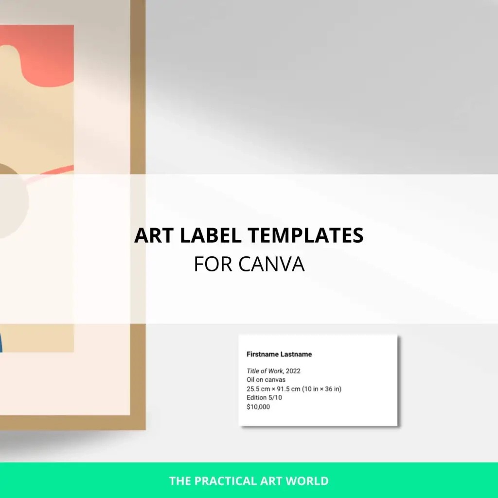Art Label Templates