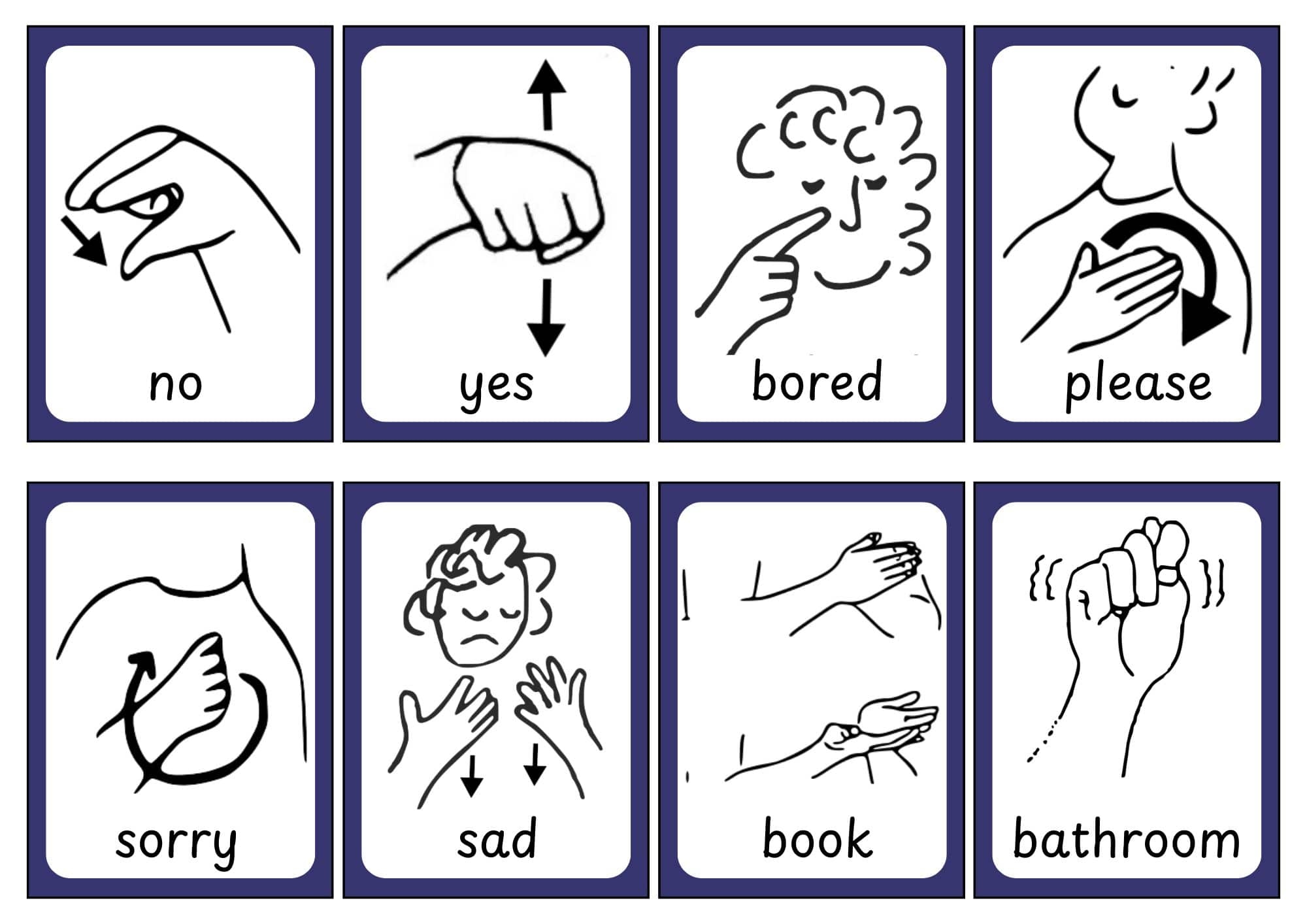 Asl Sign Language Flashcards Asl Sign Language Flashcards