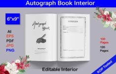 Autograph Book Pdf 120 Pages For Kdp