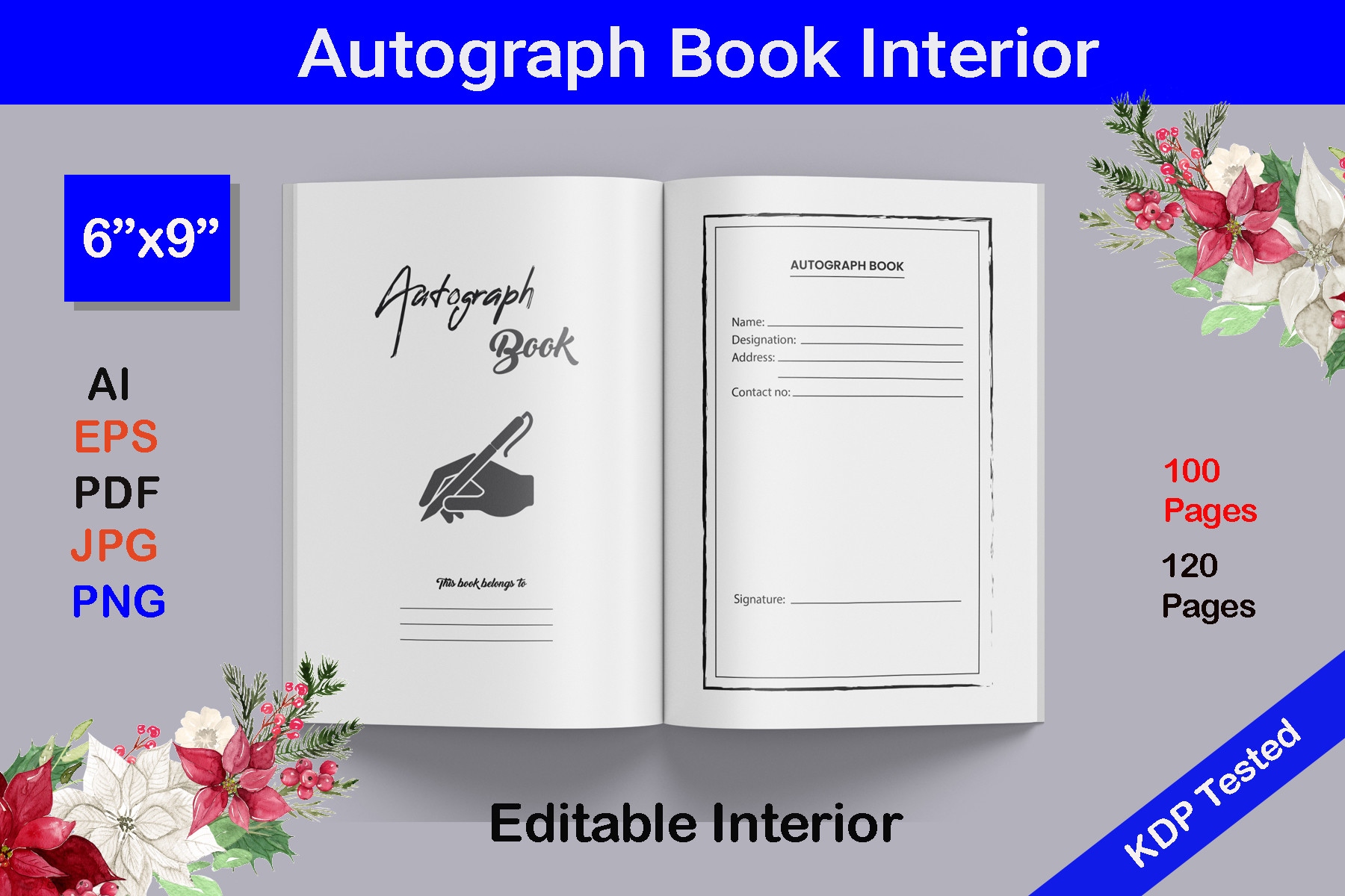 Autograph Book Pdf 120 Pages For Kdp Autograph Book Pdf 120 Pages For Kdp