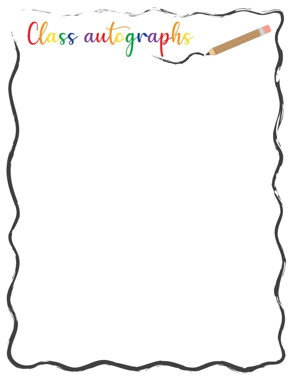 Autograph Book Template Autograph Book Template
