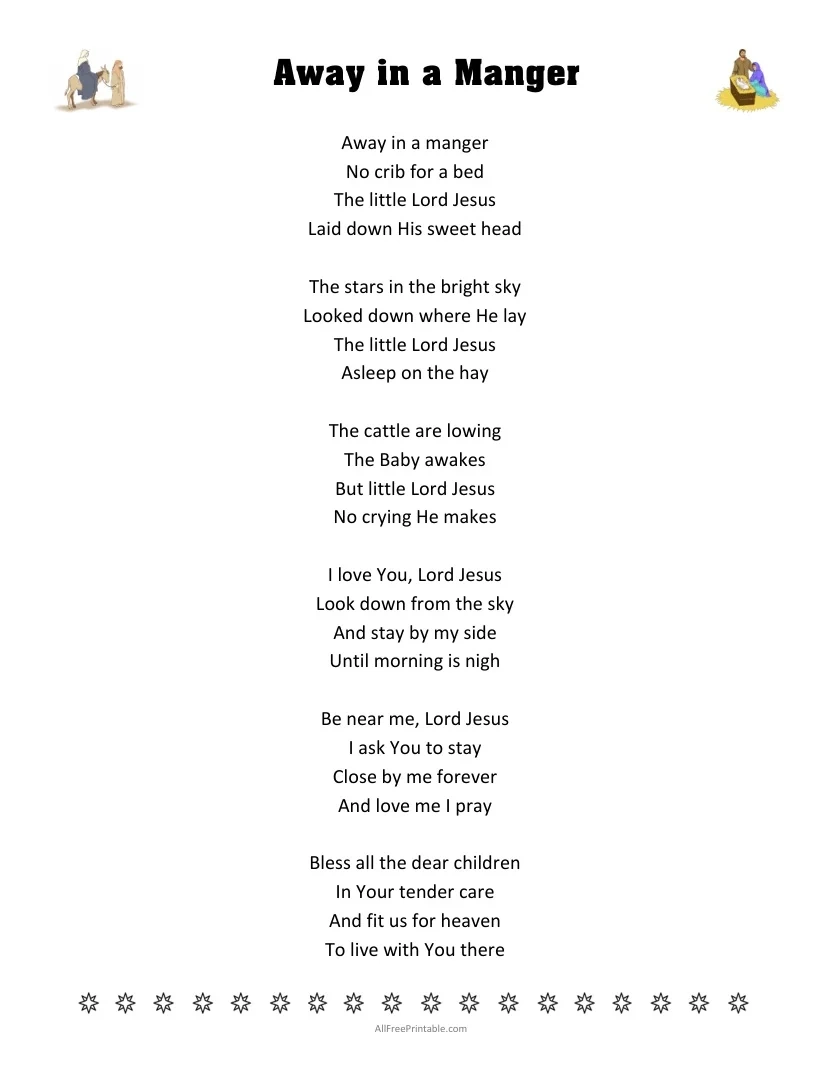 Away In A Manger Lyrics