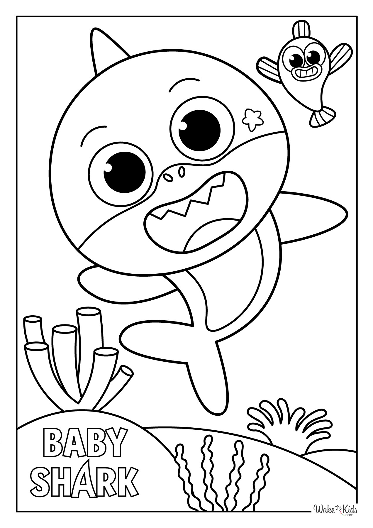 Baby Shark Coloring Pages Baby Shark Coloring Pages