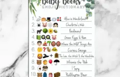 Baby Shower Emoji Pictionary Game