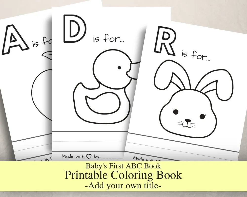 babys first alphabet book free template
