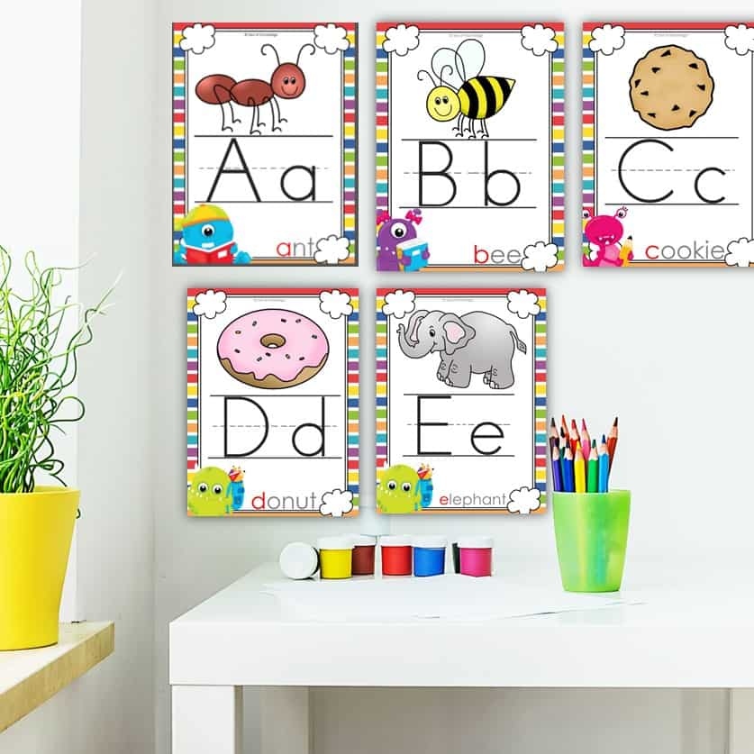 Back To School Alphabet Posters Free Back To School Alphabet Posters Free