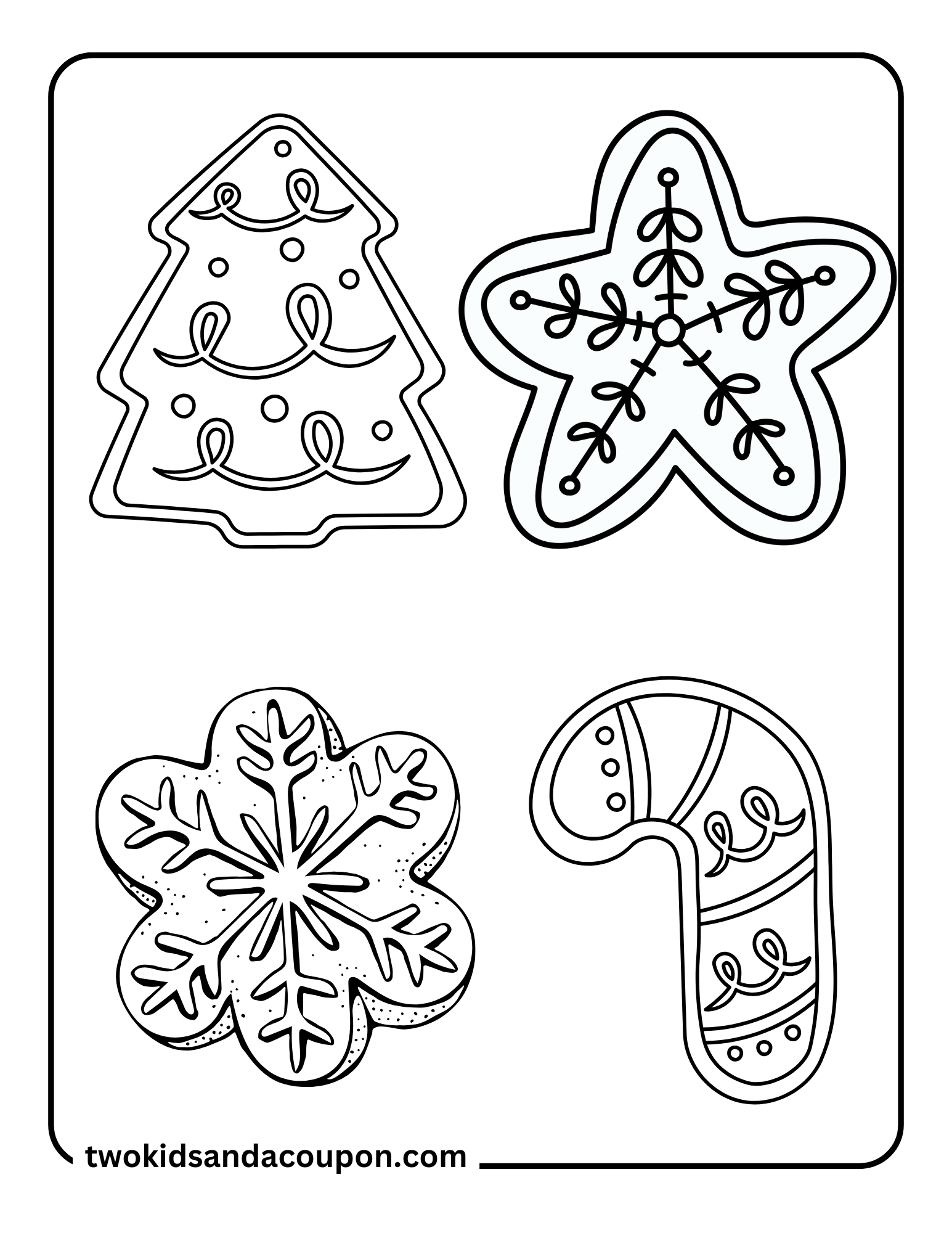 Bake Up Some Fun With Christmas Cookie Coloring Pages Bake Up Some Fun With Christmas Cookie Coloring Pages