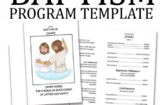 Baptism Program Template