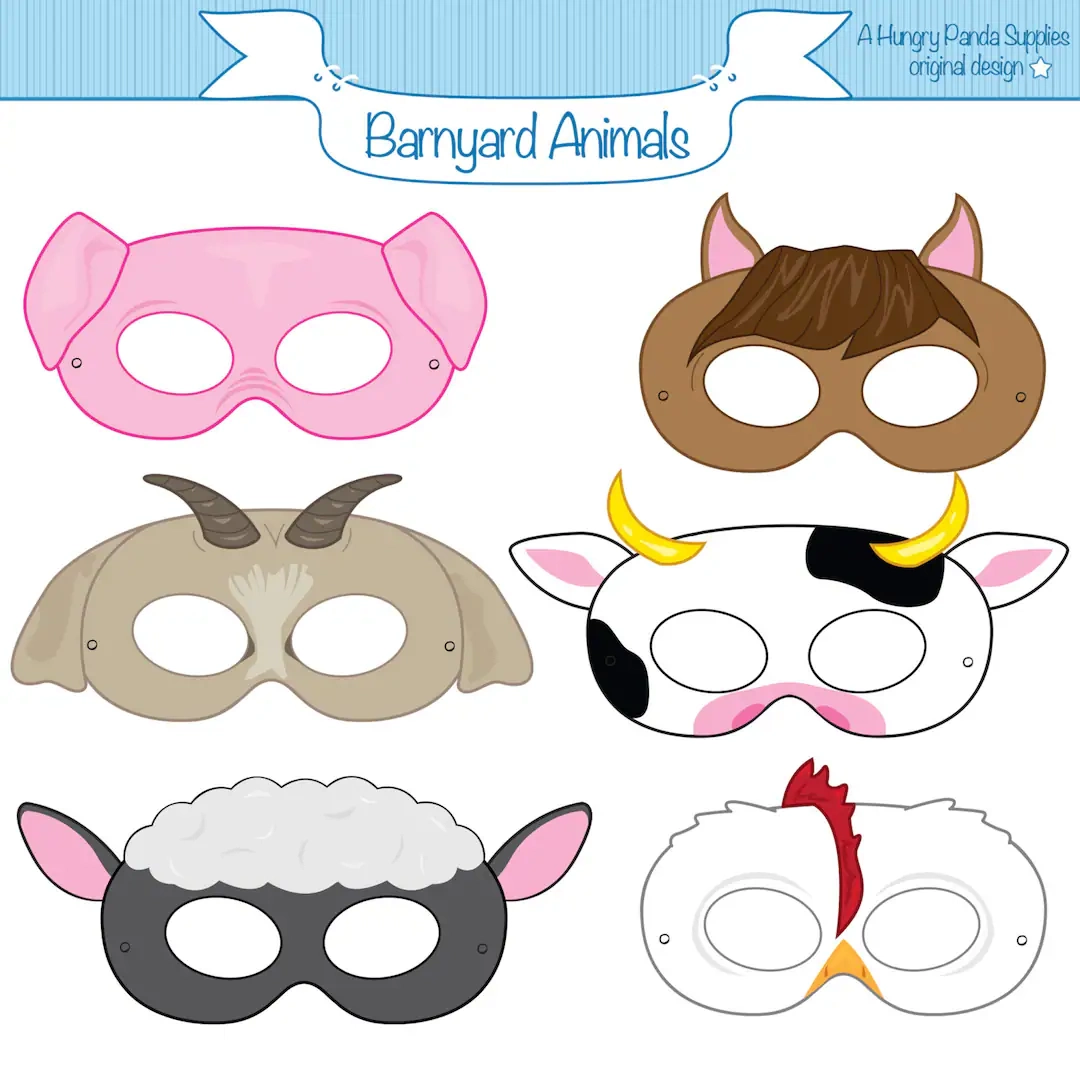 Barnyard Animals Printable Masks Barnyard Animals Printable Masks