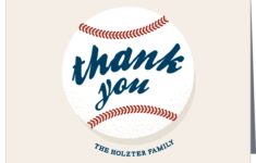 Baseball Bbq Boy Baby Shower Thank You Cards