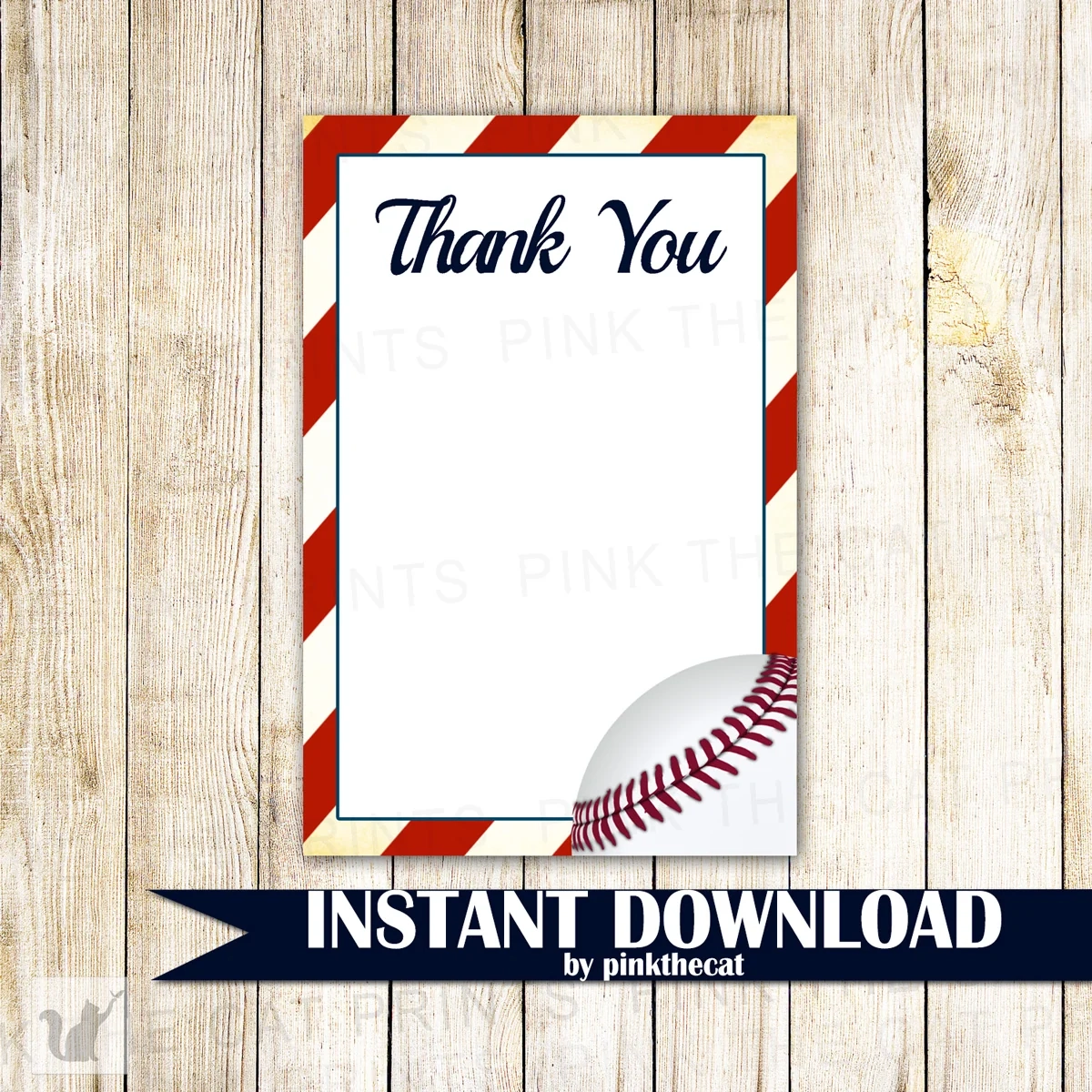 Baseball Blank Thank You Card Note Birthday Baby Shower 2 Baseball Blank Thank You Card Note Birthday Baby Shower 2