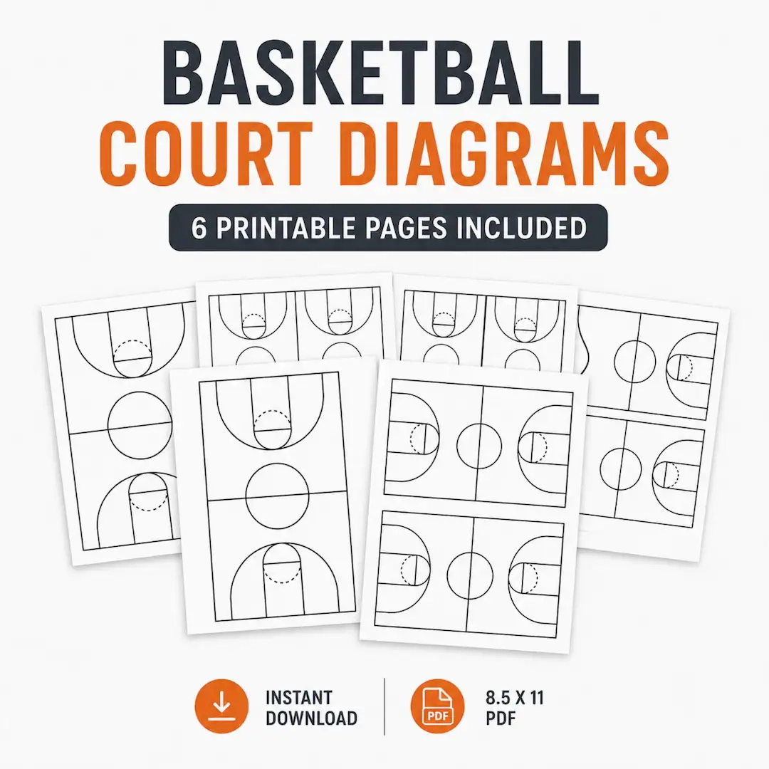 Basketball Court Diagram Sheets 6 Blank Basketball Court Diagram Sheets 6 Blank
