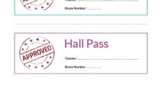 Bathroom Pass Hall Pass
