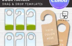 Bedroom Door Sign Paper Template