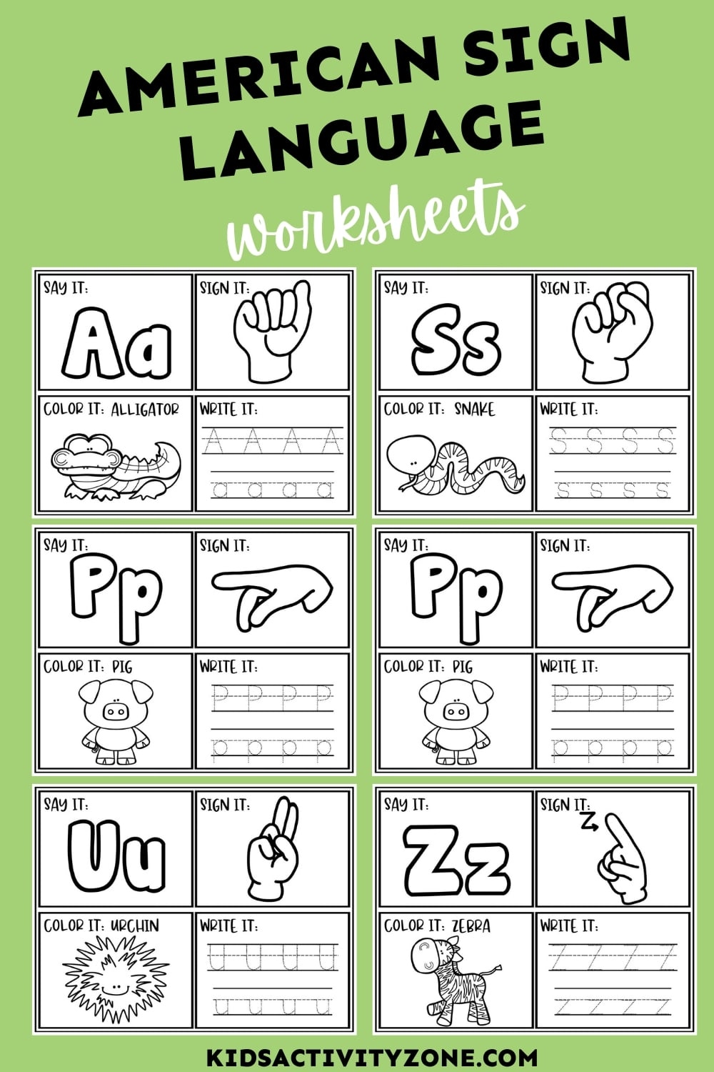 Beginner American Sign Language Worksheets Beginner American Sign Language Worksheets