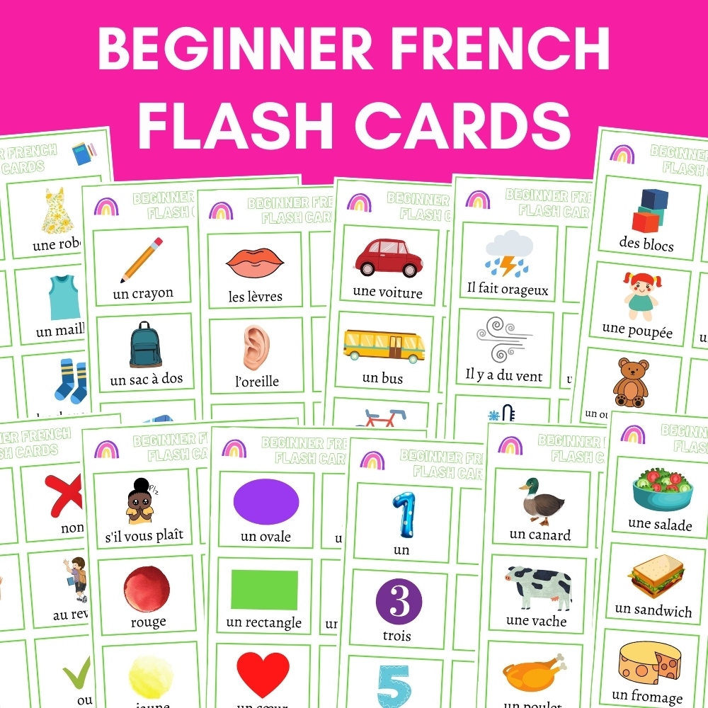 Beginner French Flash Cards