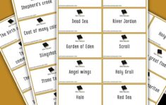 Bible Charades Free Printable