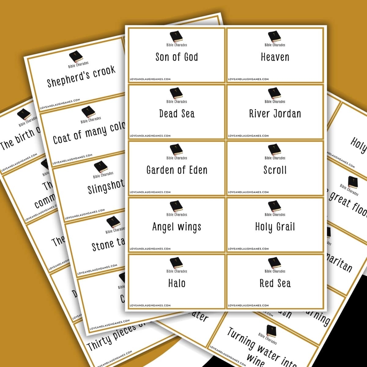 Bible Charades Free Printable