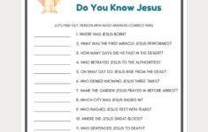 Bible Games For Youth Free Printables