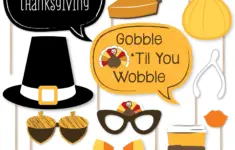 Big Dot Of Happiness Give Thanks Thanksgiving Party Photo Booth Props Kit 20 Count