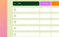 Bill Tracker Printable