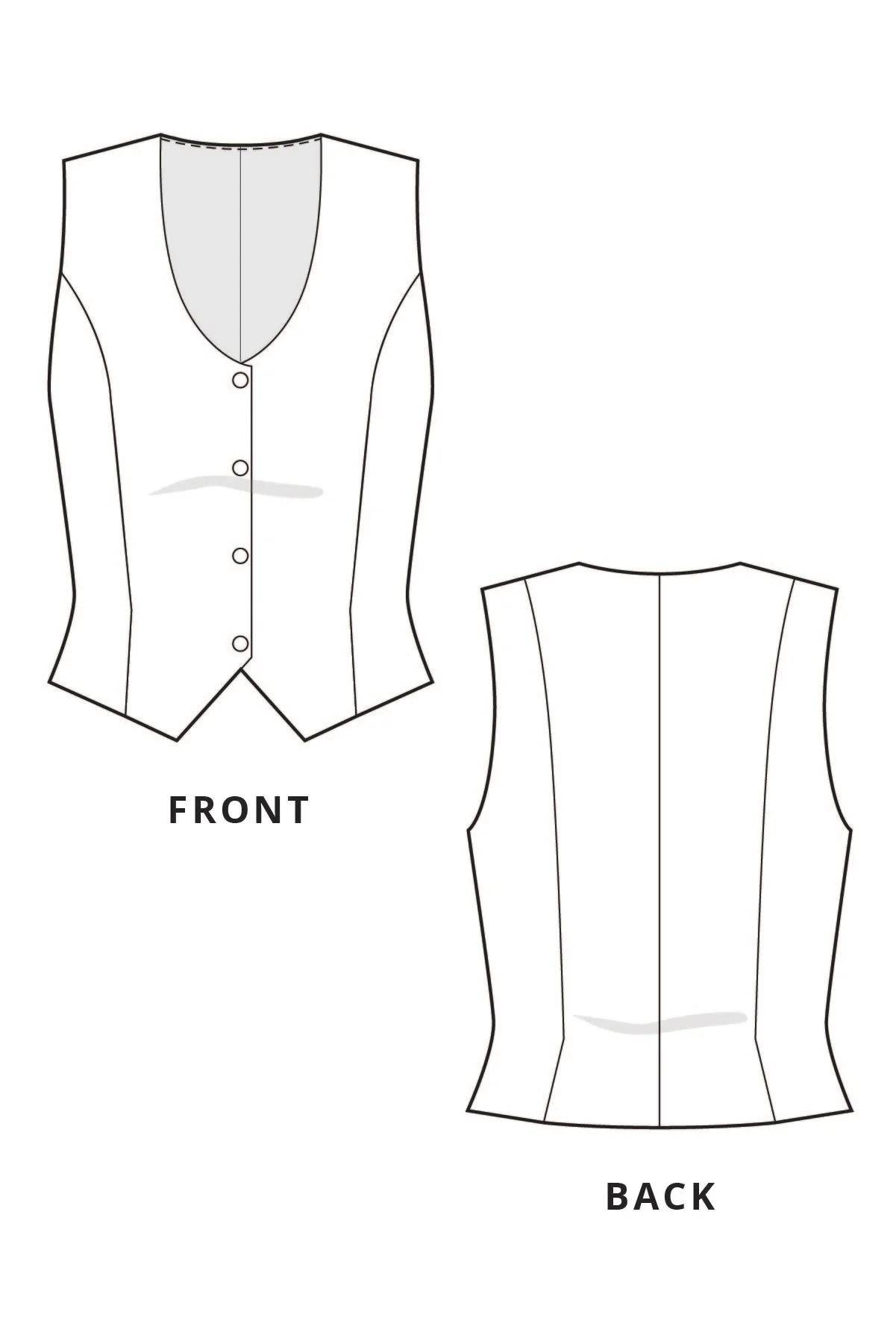 Birch Vest Pdf Sewing Pattern Birch Vest Pdf Sewing Pattern