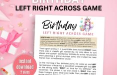 Birthday Left Right Across Game