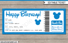 Birthday Surprise Trip Walt Disney World Ticket