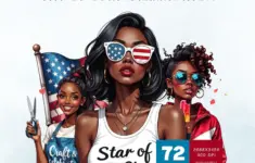 Black Girl 4th Of July Clipart Patriotic