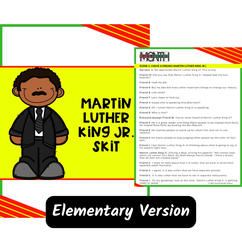 Black History Month Skits For Elementary Students