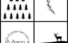 Black White Modern Christmas Printables