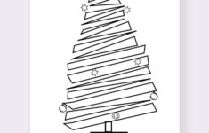 Blank Christmas Tree Template