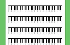 Blank Keyboard Worksheet Black And White Version