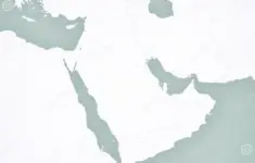 Blank Map Middle East