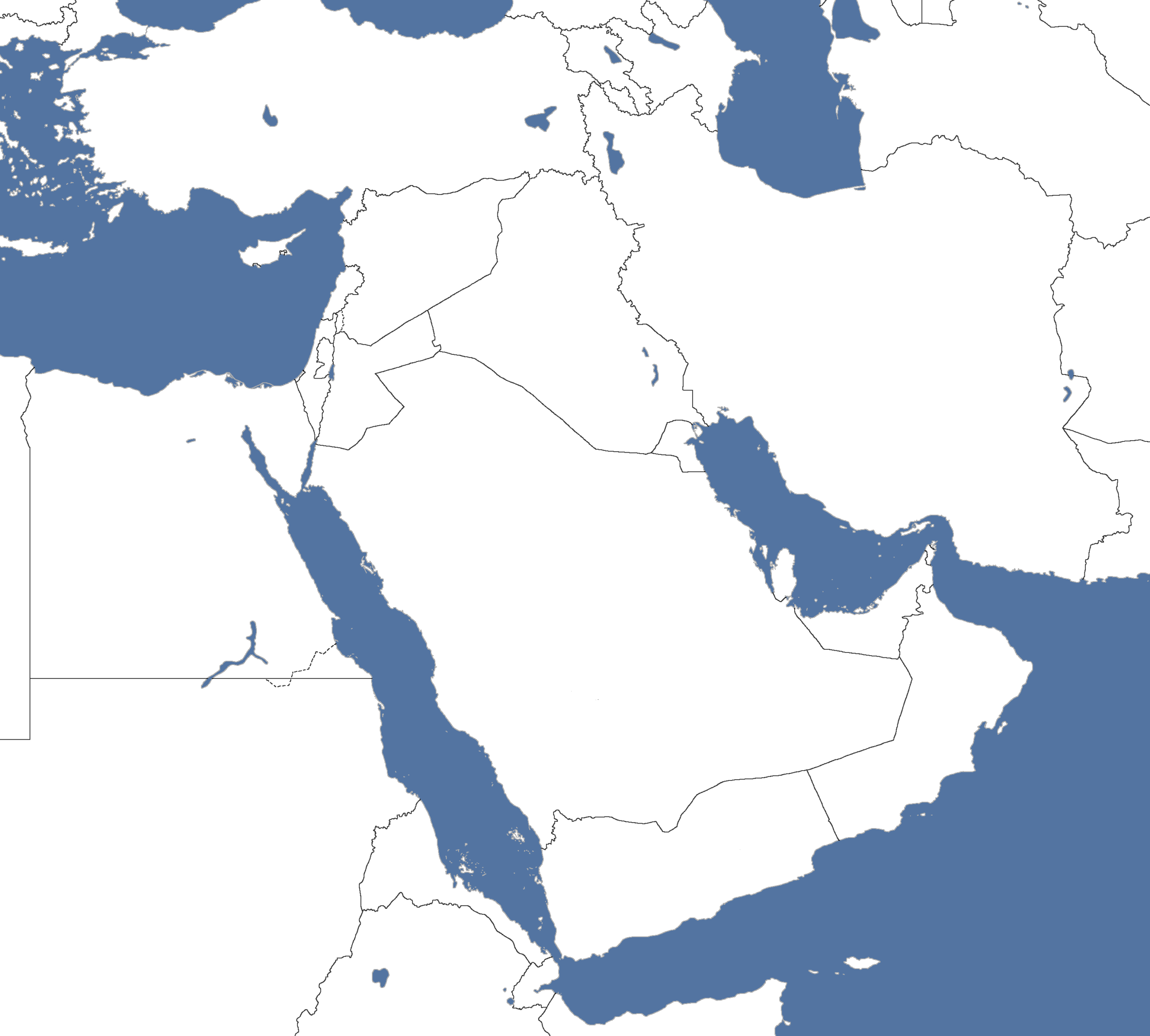 Blank Map Of The Middle East 721514880