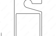 Blank Parking Permit Hang Tag Outline Template Clipart Image F437944876
