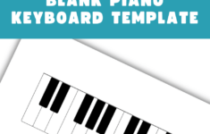 Blank Piano Keyboard Template