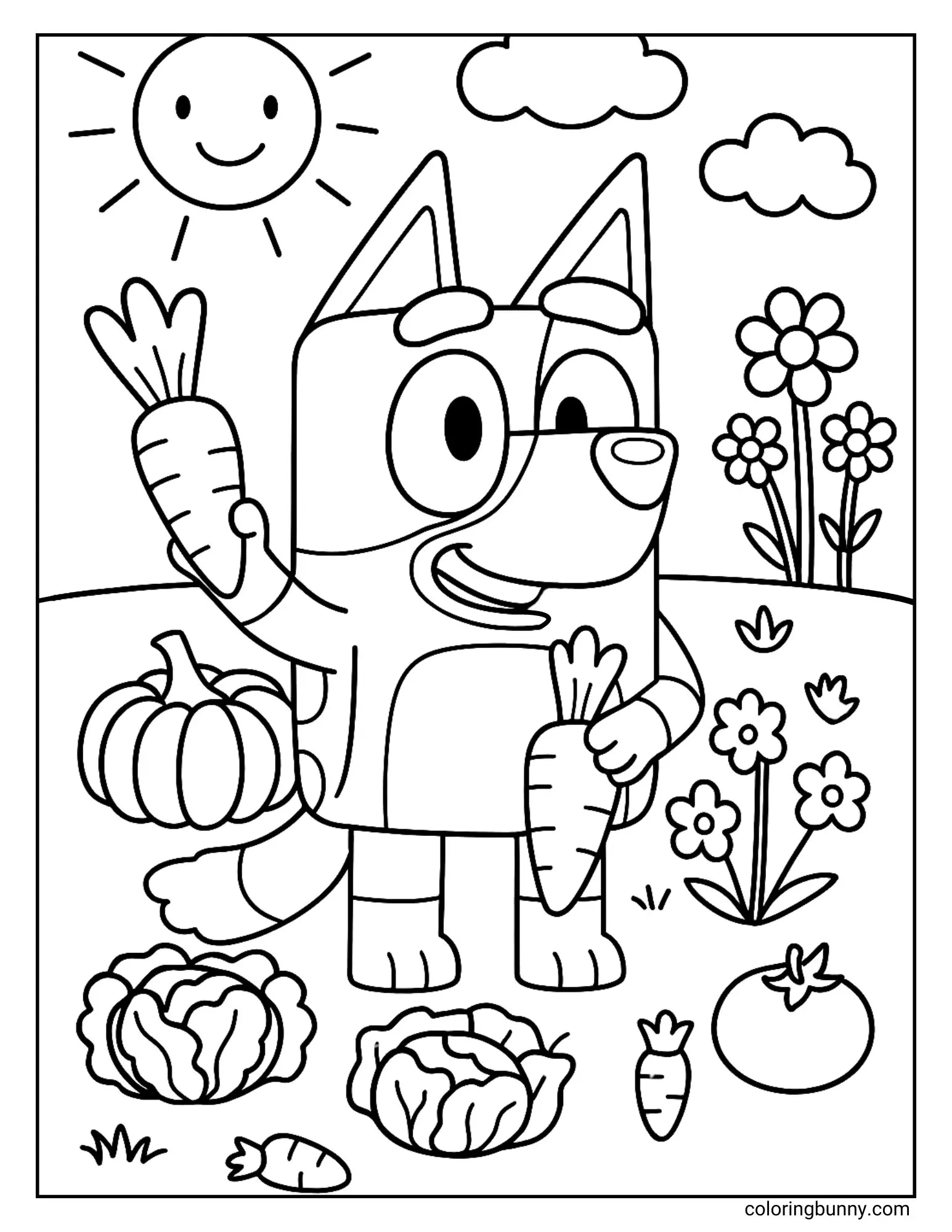 Bluey Fall Coloring Pages Bluey Fall Coloring Pages