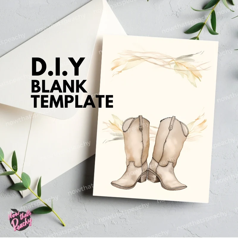 cowboy boot template free cowboy boot template free