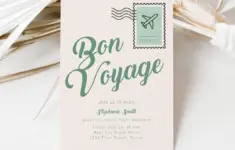 Bon Voyage Party Invitation Template