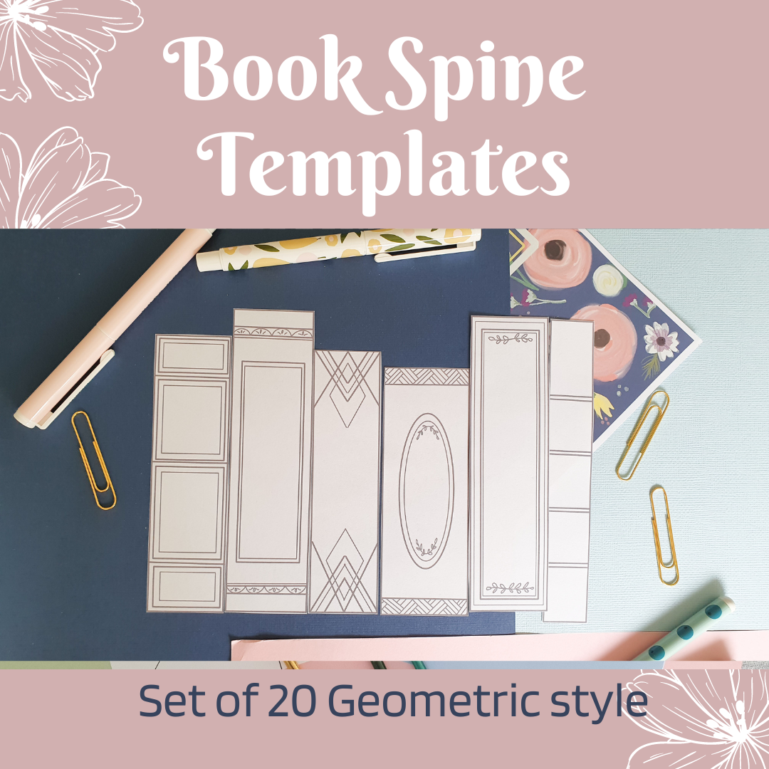 Book Spine Template Modern Style