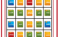 Books Of The Bible Bingo Game