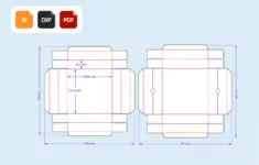 Box With Lid Dielines