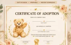 Build A Bear Birth Certificate