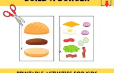 Build A Burger Printable Pretend Play