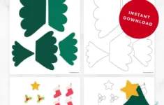 Build A Christmas Tree Cutout