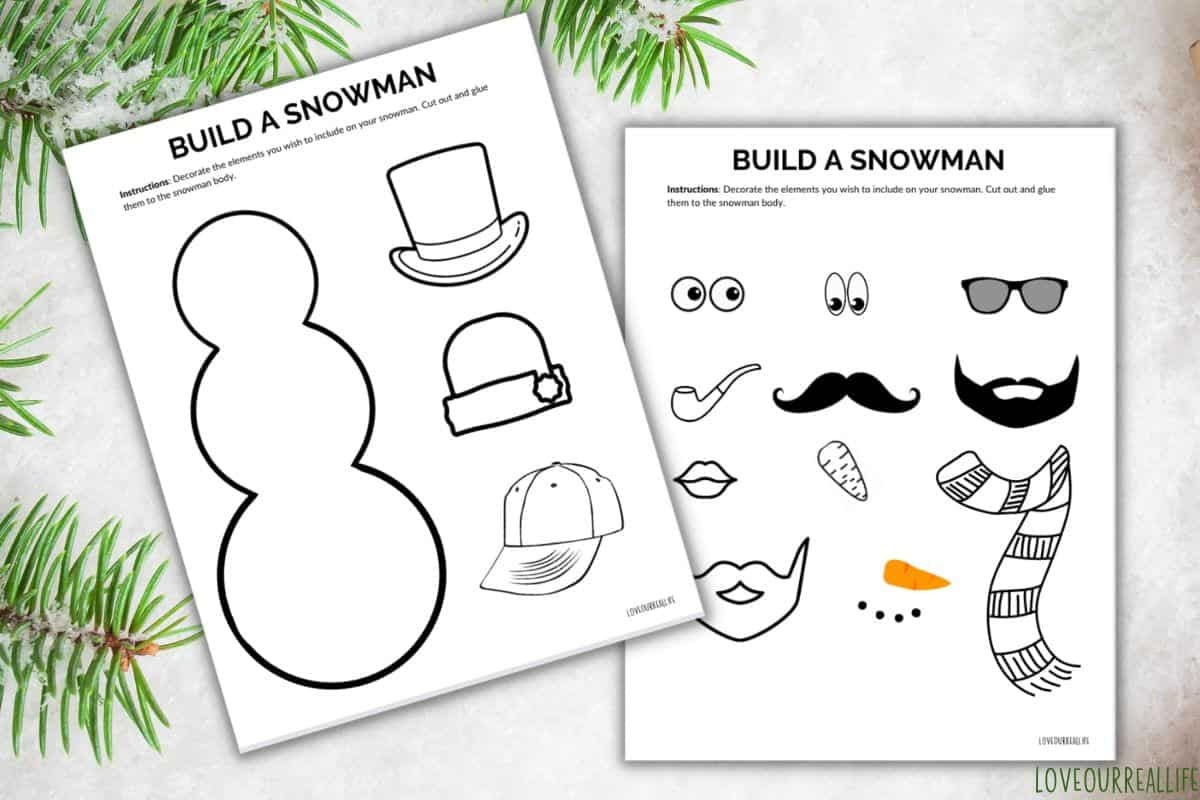 Build A Snowman Printable
