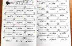 Bullet Journal Movie Trackers